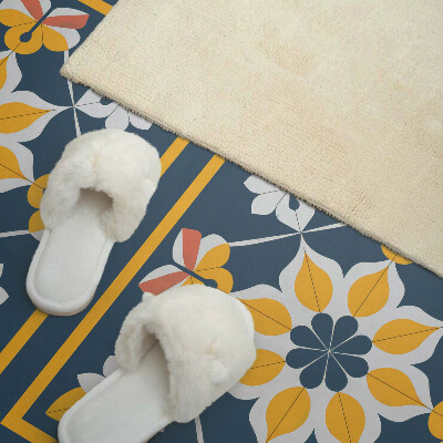 Vinyl wandpaneel Bloemenharmonie in symmetrie