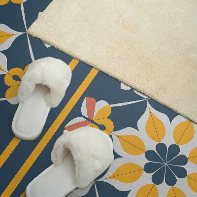 Vinyl wandpaneel Bloemenharmonie in symmetrie