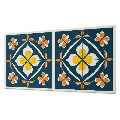 Wandpaneel pvc Bloemensymmetrie in een harmonieus arrangement