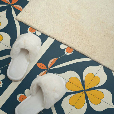 Wandpaneel pvc Bloemensymmetrie in een harmonieus arrangement