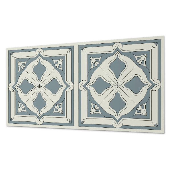 Zelfklevend wandpaneel Bloemmotief op keramiek