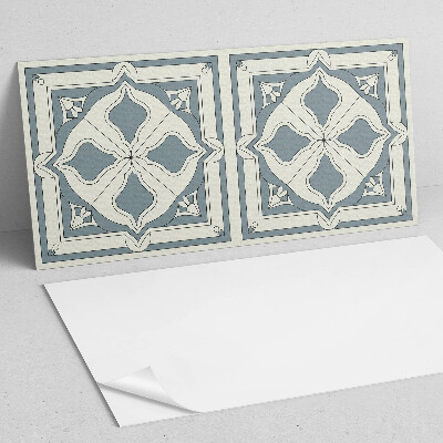 Zelfklevend wandpaneel Bloemmotief op keramiek