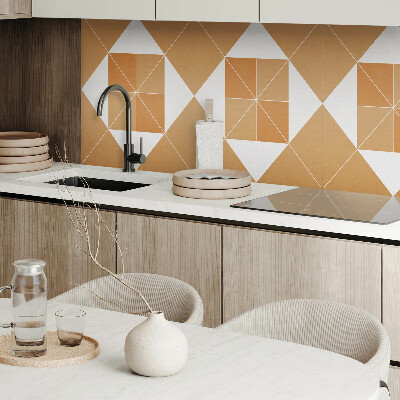 Vinyl wandpaneel Abstracte geometrie in kleuren