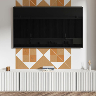 Vinyl wandpaneel Abstracte geometrie in kleuren