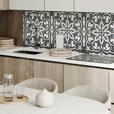 Wandpaneel pvc Bloemenmotief met decoratieve elementen