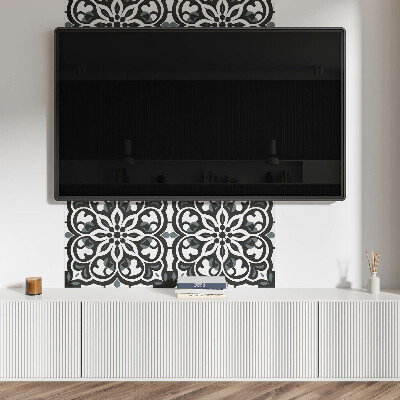 Wandpaneel pvc Bloemenmotief met decoratieve elementen