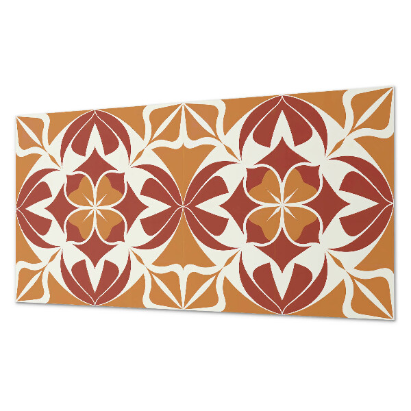 Zelfklevend wandpaneel Een plantenmotief in een symmetrische opstelling