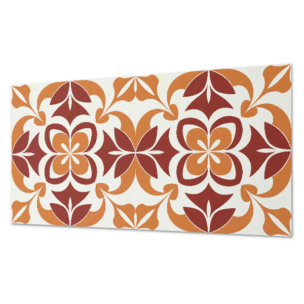 Vinyl wandpaneel Bloemenmotief met groene bladeren