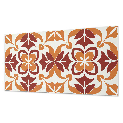 Vinyl wandpaneel Bloemenmotief met groene bladeren