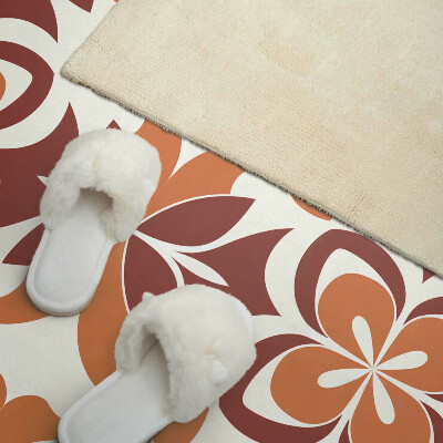 Vinyl wandpaneel Bloemenmotief met groene bladeren