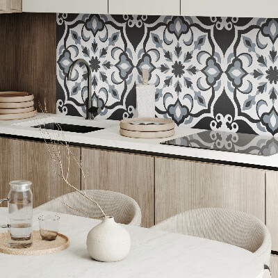 Zelfklevend wandpaneel Bloemenmotief met decoratieve details