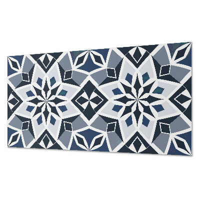 Wandpaneel pvc Bloemengeometrie in een moderne stijl