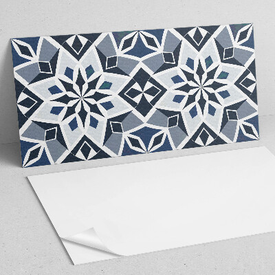 Wandpaneel pvc Bloemengeometrie in een moderne stijl