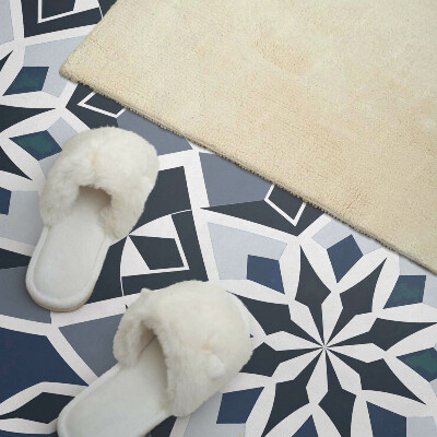 Wandpaneel pvc Bloemengeometrie in een moderne stijl