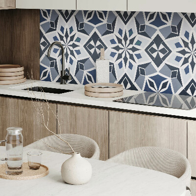 Wandpaneel pvc Bloemengeometrie in een moderne stijl