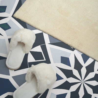 Wandpaneel pvc Bloemengeometrie in een moderne stijl