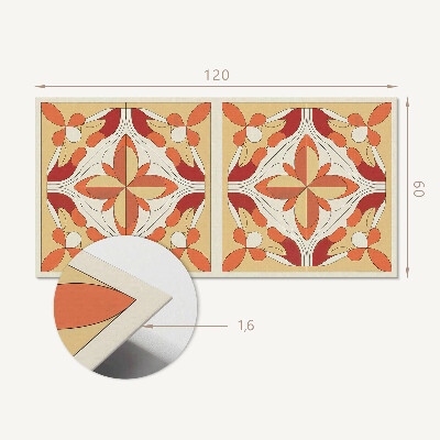 Wandpaneel pvc Bloemenabstractie in een moderne stijl