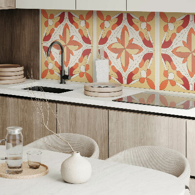 Wandpaneel pvc Bloemenabstractie in een moderne stijl