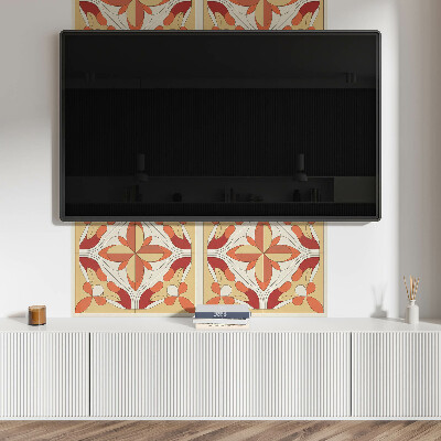Wandpaneel pvc Bloemenabstractie in een moderne stijl