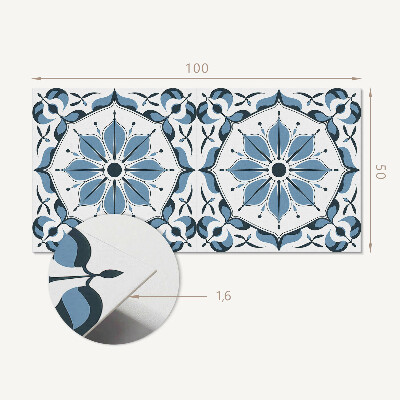 Zelfklevend wandpaneel Bloemenmotief met subtiele details