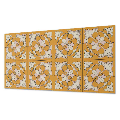 Vinyl wandpaneel Bloemenmozaïek in kleuren