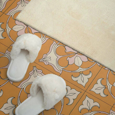 Vinyl wandpaneel Bloemenmozaïek in kleuren