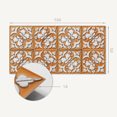 Wandpaneel pvc Bloemenstijl in volle bloei