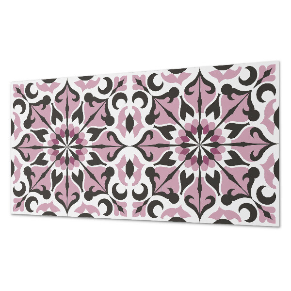 Zelfklevend wandpaneel Plantsymmetrie in een elegante stijl