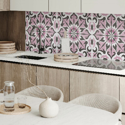 Zelfklevend wandpaneel Plantsymmetrie in een elegante stijl