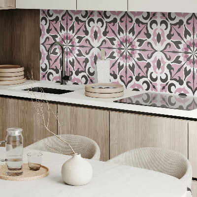 Zelfklevend wandpaneel Plantsymmetrie in een elegante stijl