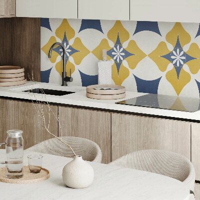 Zelfklevend wandpaneel Een bloemmotief met een harmonieuze vorm