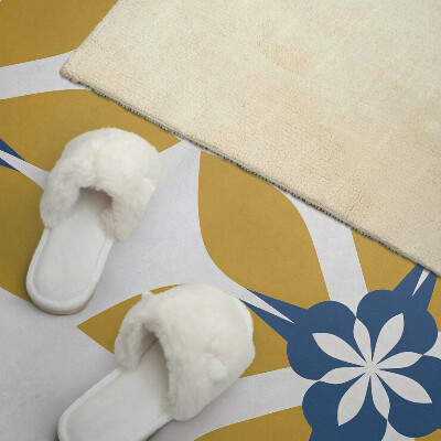 Vinyl wandpaneel Bloemenmotief met bladeren