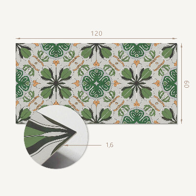 Wandpaneel pvc Bloemenharmonie in symmetrie