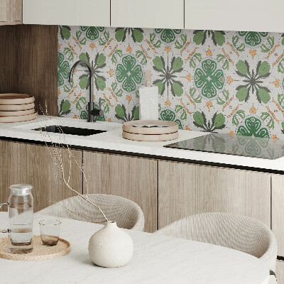 Wandpaneel pvc Bloemenharmonie in symmetrie