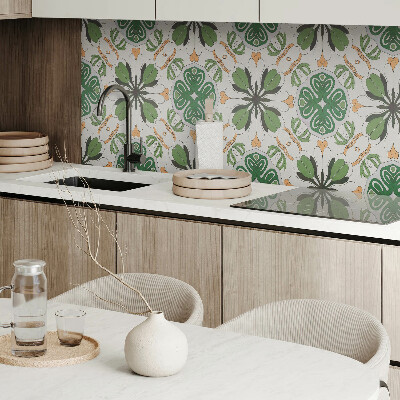 Wandpaneel pvc Bloemenharmonie in symmetrie