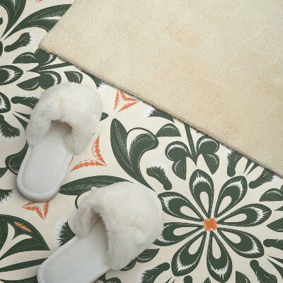 Vinyl wandpaneel Bloemenmotief met bladeren