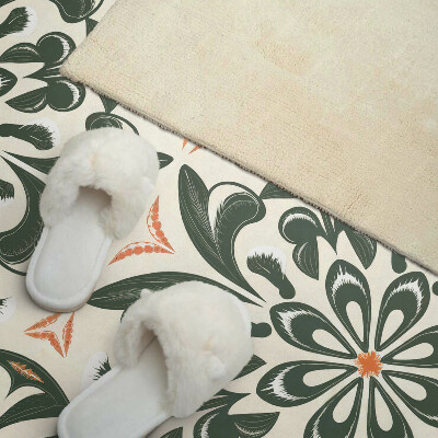 Vinyl wandpaneel Bloemenmotief met bladeren