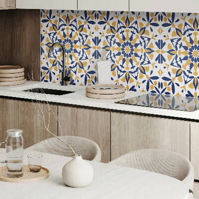 Wandpaneel pvc Bloemenharmonie in symmetrie