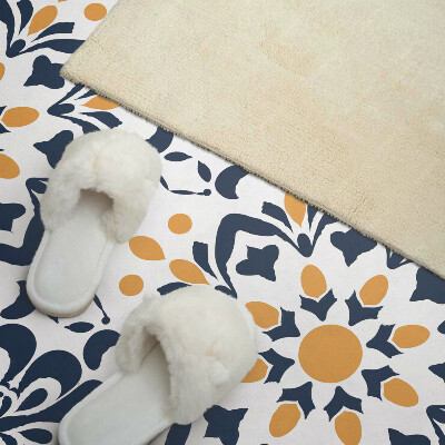 Zelfklevend wandpaneel Bloemenmandala in artistieke stijl