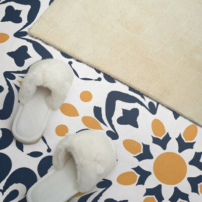 Zelfklevend wandpaneel Bloemenmandala in artistieke stijl