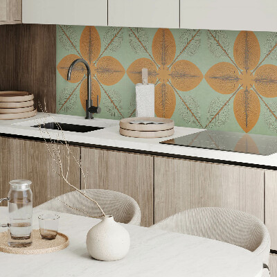 Vinyl wandpaneel Symmetrische bladmotieven