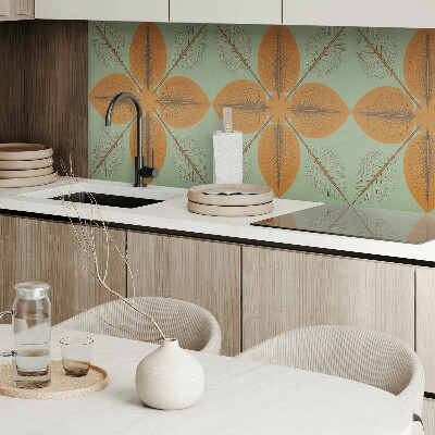 Vinyl wandpaneel Symmetrische bladmotieven