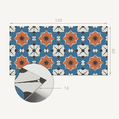 Zelfklevend wandpaneel Bloemenmotief