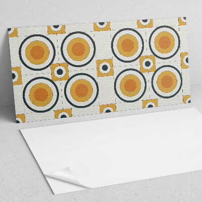 Vinyl wandpaneel Het patroon van cirkels en vierkanten in de meetkunde