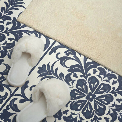 Zelfklevend wandpaneel Bloemenmotief met groene bladeren