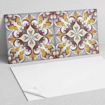 Wandpaneel pvc Bloemenmozaïek in artistieke stijl