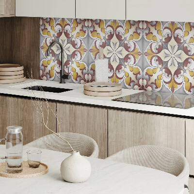 Wandpaneel pvc Bloemenmozaïek in artistieke stijl