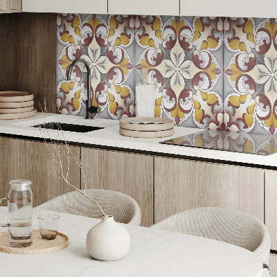 Wandpaneel pvc Bloemenmozaïek in artistieke stijl