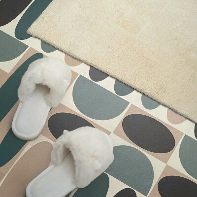 Vinyl wandpaneel Ovale vormen in een aantrekkelijke vorm