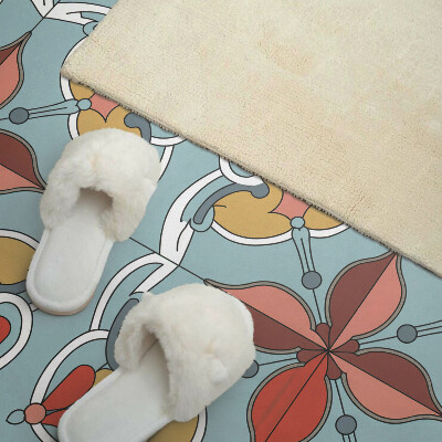 Wandpaneel pvc Bloemenmotief met subtiele accenten